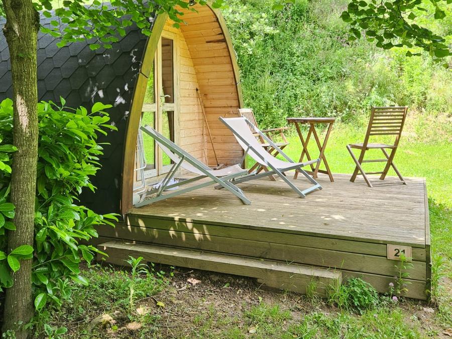 Tente en toile et en bois 3 personnes - Cabane en bois POD 1