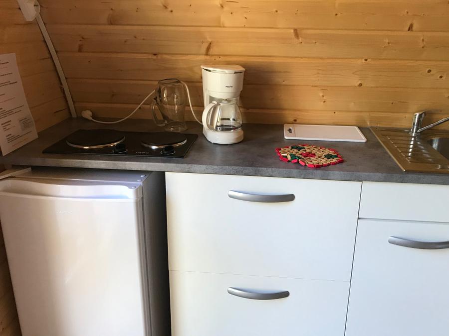 Tente en toile et en bois 3 personnes - Cabane en bois POD 2