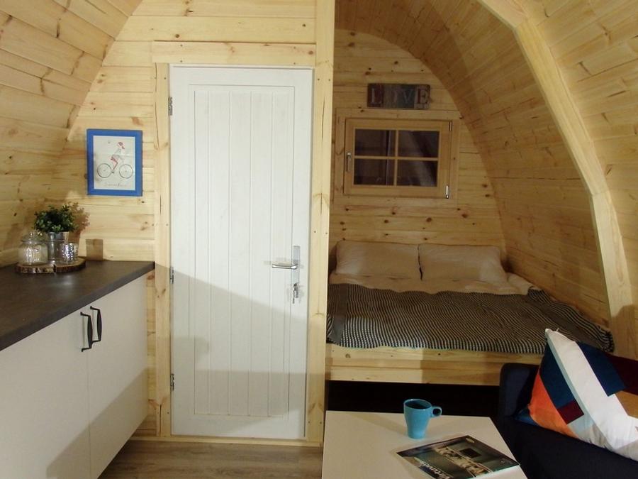 Tente en toile et en bois 3 personnes - Cabane en bois POD 3