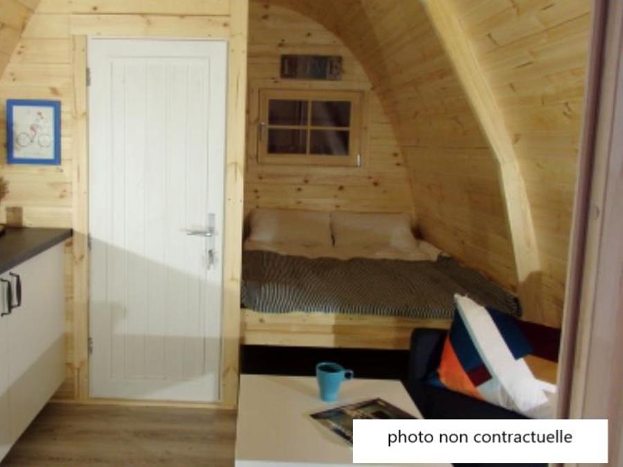 Tente en toile et en bois 3 personnes - Cabane en bois POD 5
