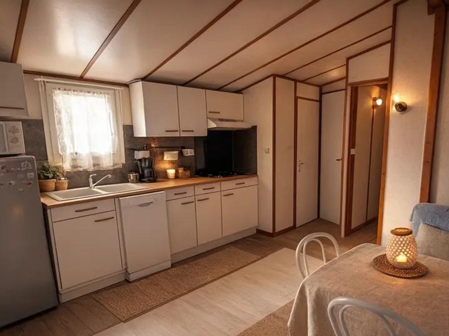 Mobilhome 6 personnes - Mobil Home Aqua 2 ch 4/6 pers Terrasse Semi-Couverte TV 3