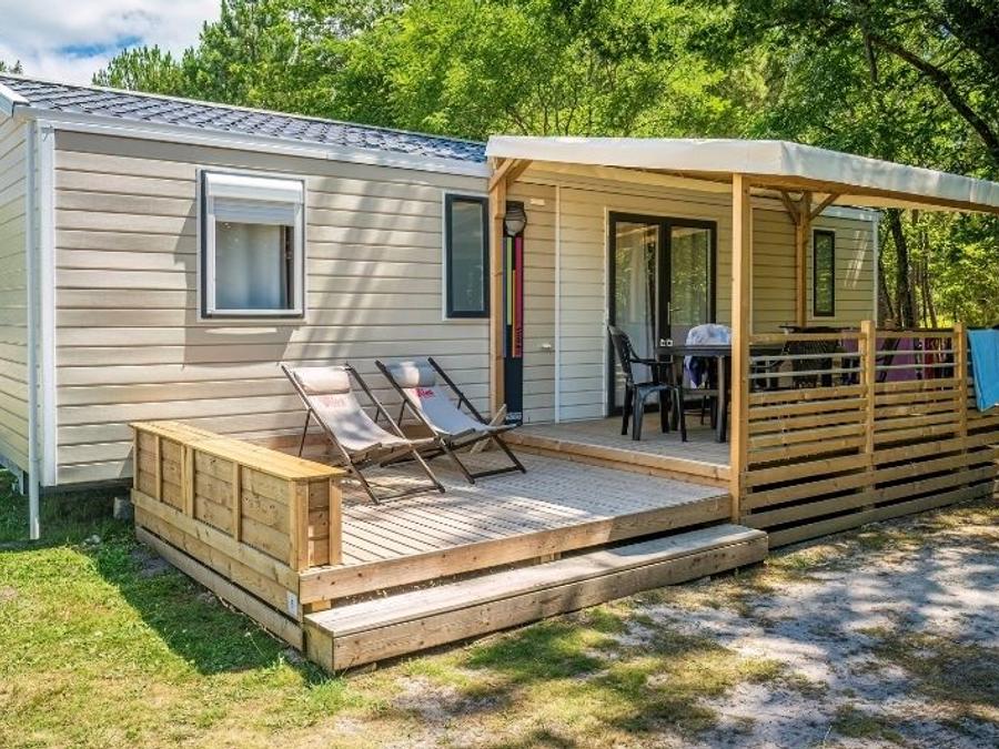Mobilhome 6 personnes - Mobil-Home 3 Ch 6 Pers Terrasse Semi Couverte TV Clim 0