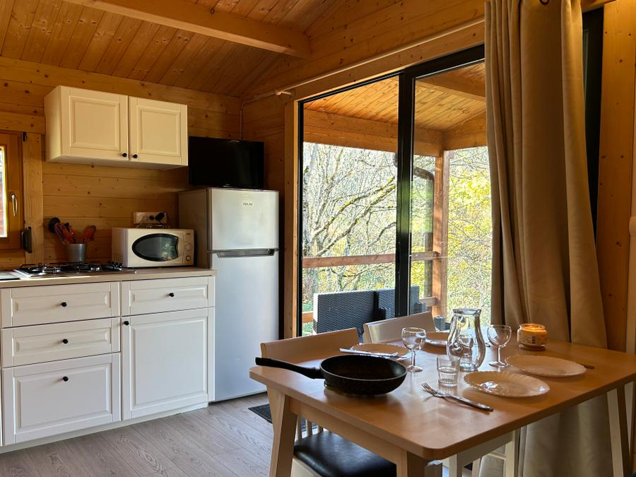 Chalet 4 personnes - PRIVILEGE GREEN Cottage tout en bois - 2 chambres 8