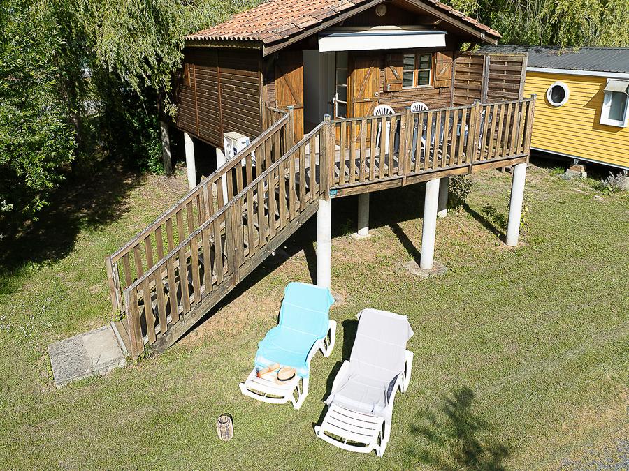 Hébergement 4 personnes - Chalet sur pilotis Confort 2 chambres 30m² - TV - NEW AVEC CLIMATISATION 9