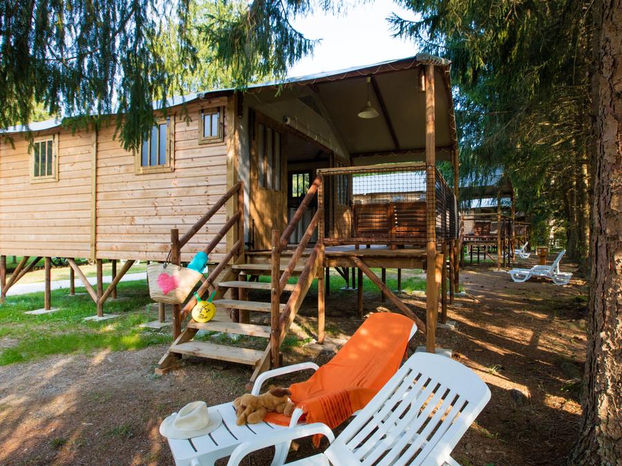 Tente en toile et en bois 5 personnes - Lodge - Insolite 5* 5 pers 0