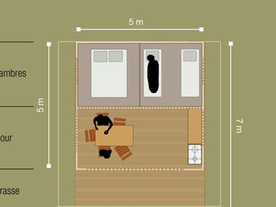 Tente 5 personnes - Tente Canadienne - Insolite 3* 5 pers 3