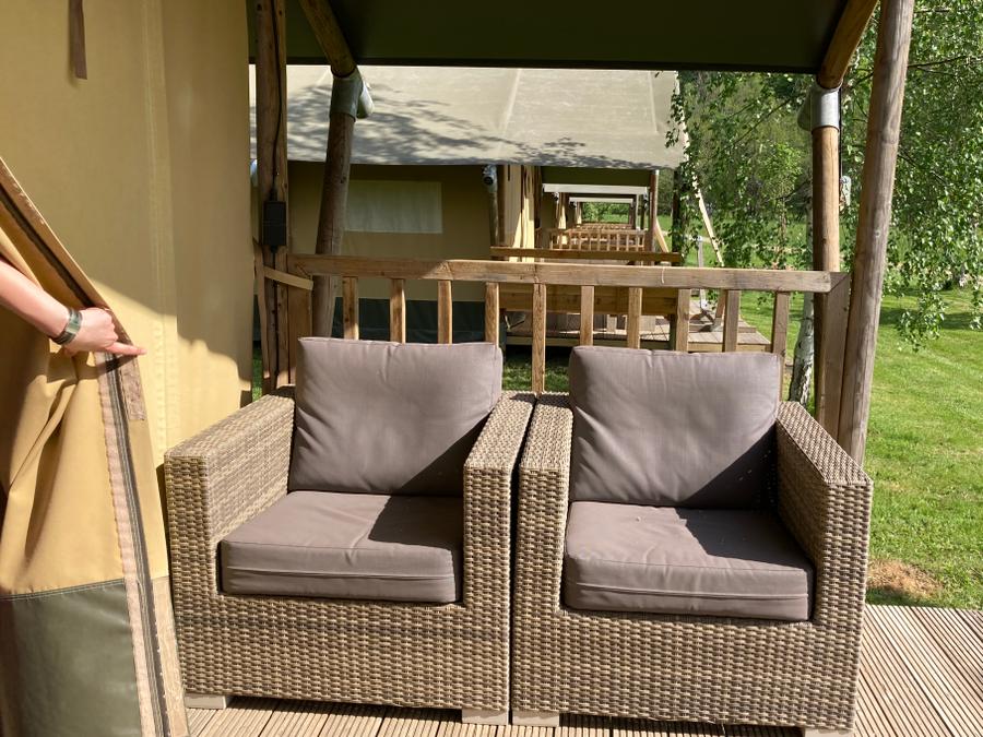 Tente en toile et en bois 5 personnes - Tente SAFARI - Insolite 3* 5 pers 2