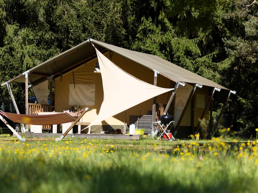 Tente en toile et en bois 5 personnes - Tente SAFARI - Insolite 3* 5 pers 0