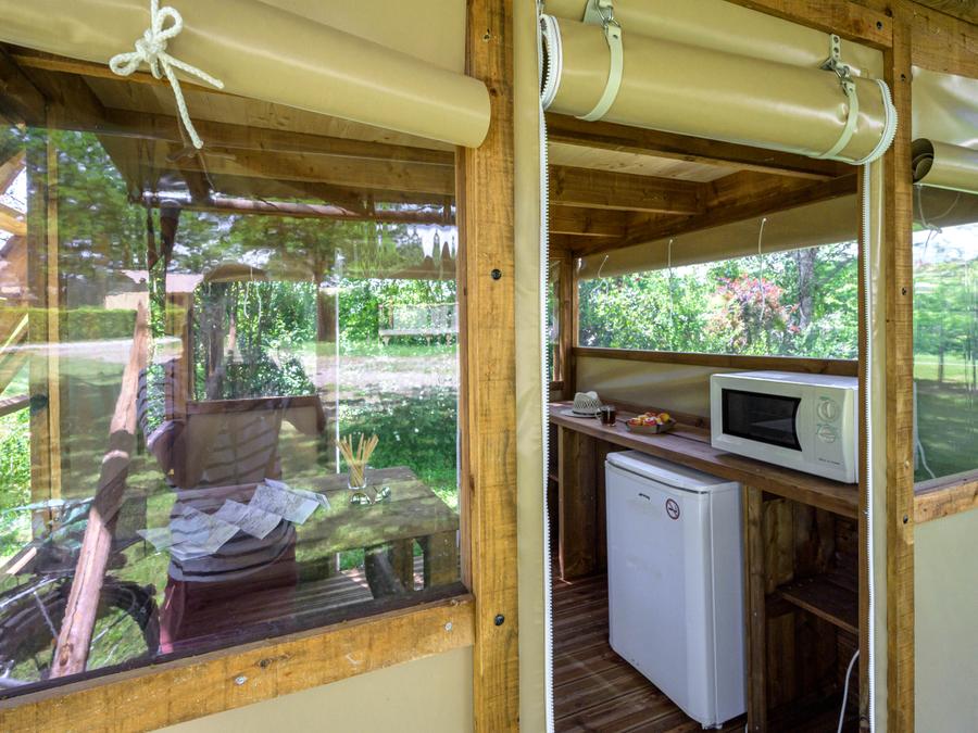 Tente en toile et en bois 2 personnes - Bivouac perché Cyclo 8m² 1 chambre ( sans sanitaires) 2 pers 2