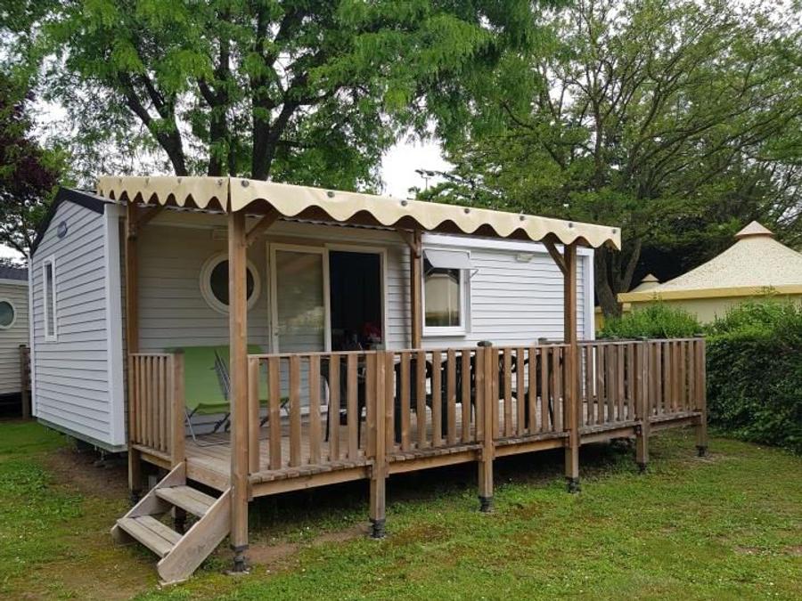 Mobilhome 4 personnes - Mobil-home Confort 27m² 2 chambres + terrasse couverte - sans tv-sans clim 4 pers 0