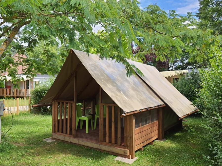 Tente en toile et en bois 2 personnes - Cabane Toilée Bois Cyclo 1 chambre ( sans sanitaires) 2 pers 0
