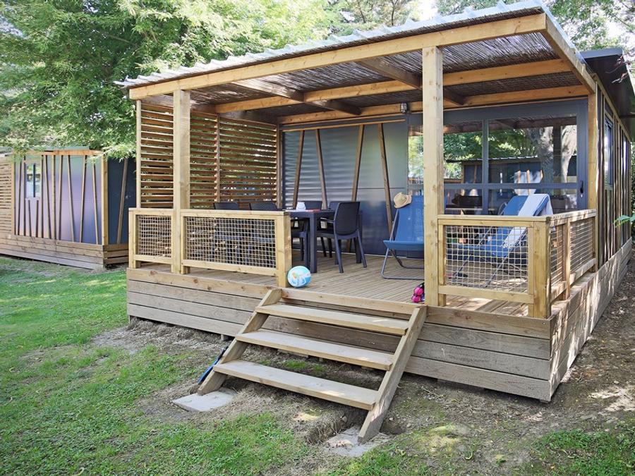 Mobilhome 5 personnes - Cottage Morea Confort 25m² 2 chambres + terrasse couverte 1/5 pers 6