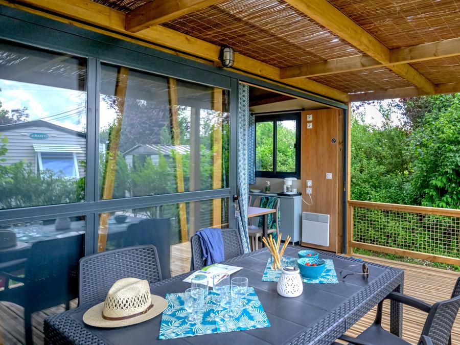 Mobilhome 5 personnes - Cottage Morea Confort 25m² 2 chambres + terrasse couverte 1/5 pers 0