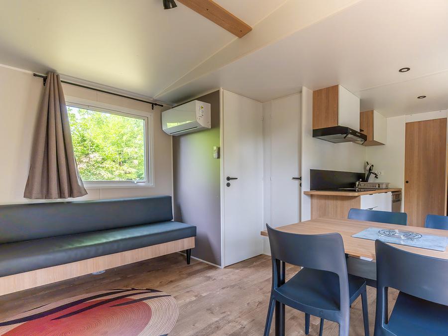 Mobilhome 6 personnes - COTTAGE Premium 3ch  35m² 3 chambres + TV + Lave-vaisselle + climatisation + plancha + terrasse XL 15