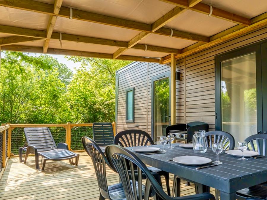 Mobilhome 6 personnes - COTTAGE Premium 3ch  35m² 3 chambres + TV + Lave-vaisselle + climatisation + plancha + terrasse XL 10