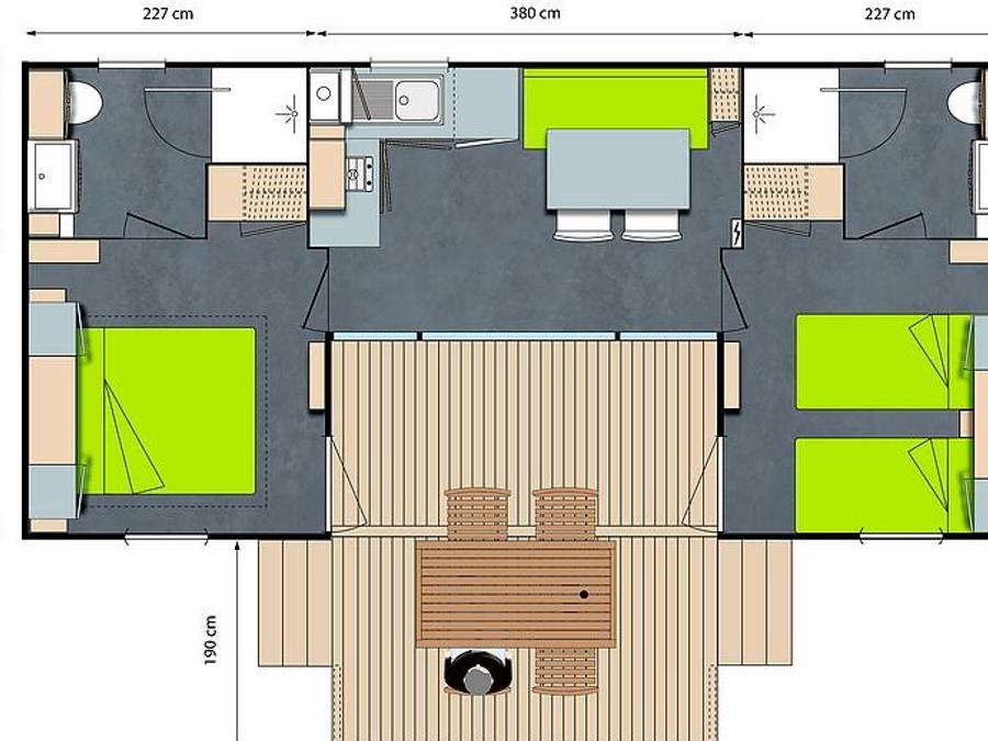 Mobilhome 4 personnes - LE PATIO 5