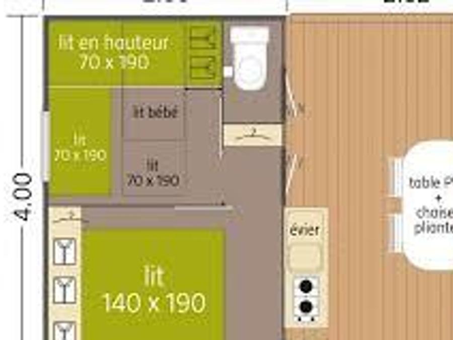 Chalet 5 personnes - LODGE (Sans salle de bain) 8