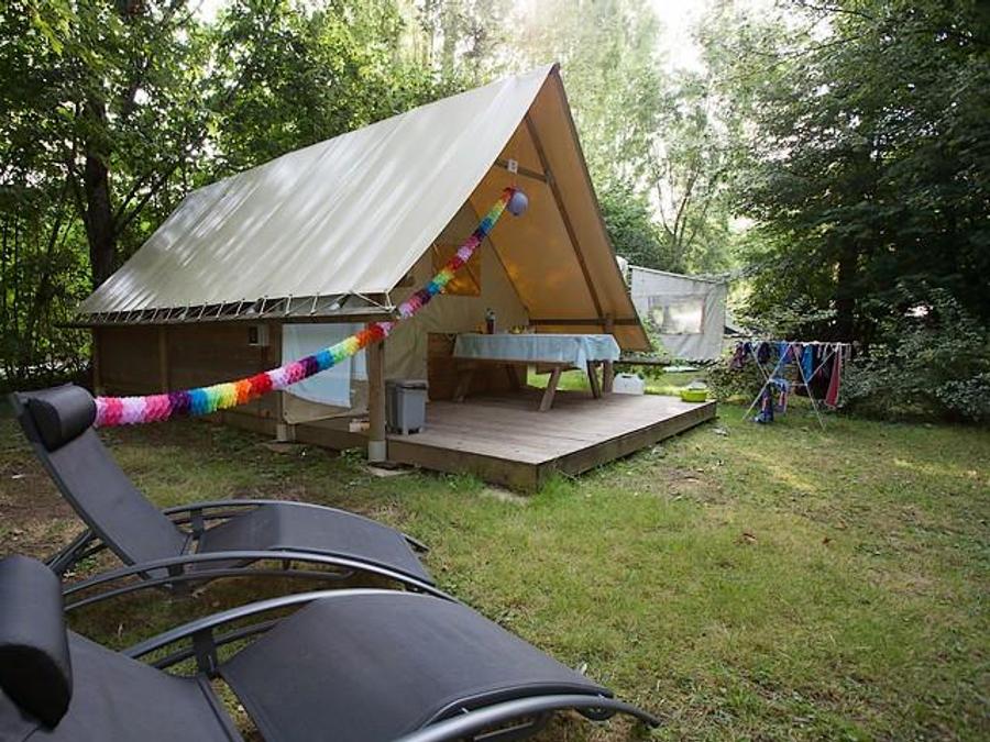 Tente en toile et en bois 4 personnes - Amazone (pas de sanitaires) 7