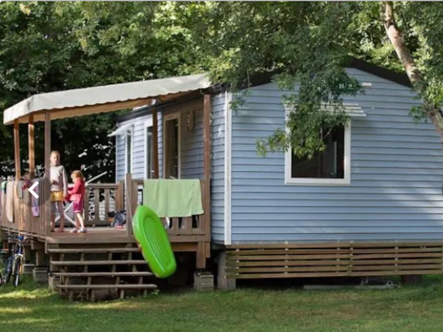 Mobilhome 4 personnes - Le Chêne (2 chambres) Arrivée Dimanche - BORD RIVIERE - Grande terrasse - TV - Free Wifi* 0