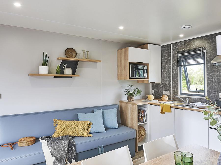 Mobilhome 4 personnes - Olivier (2023), 2 chambres 2salles de bain, grand salon (tv), terrasse, wifi 6
