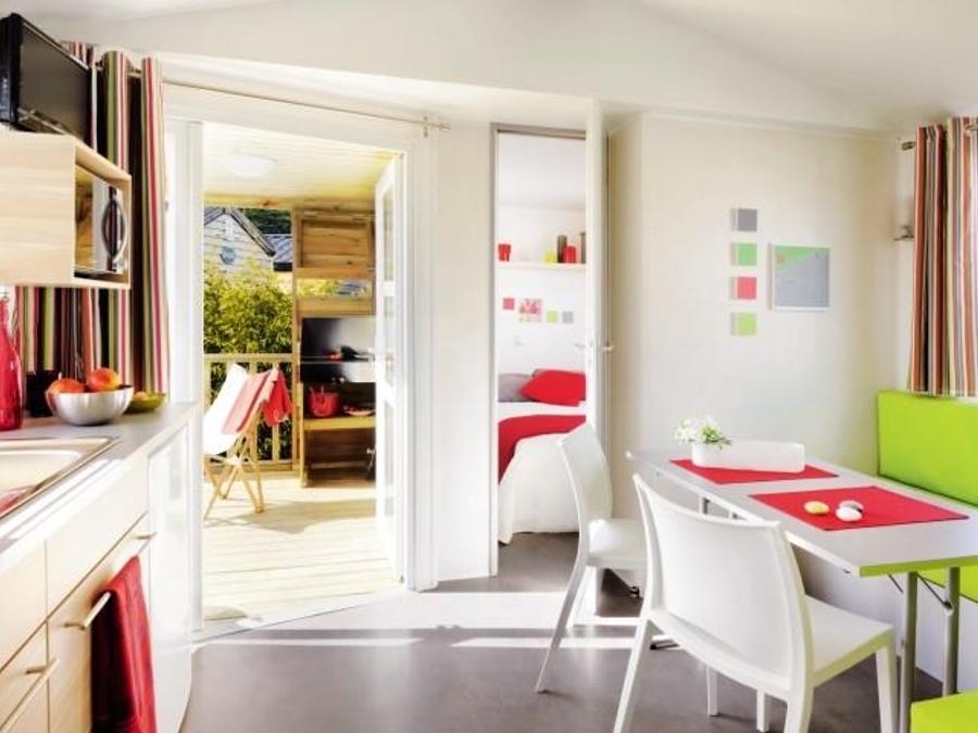 Mobilhome 4 personnes - Le Châtaignier 29m² (2 chambres) + terrasse intégrée + TV, free WIFI* 2
