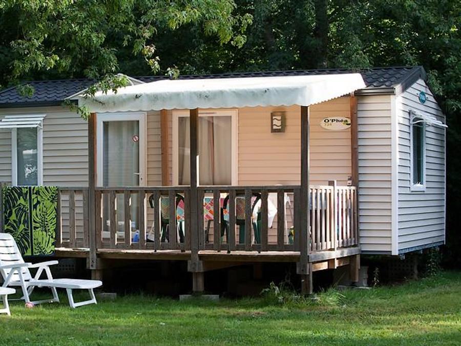 Mobilhome 4 personnes - MobilHome Le CHENE Dimanche ( 2 chambres)Grande terrasse+ TV 0