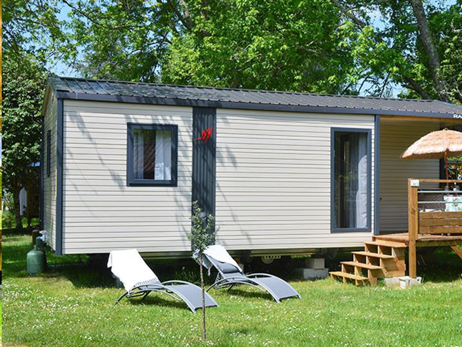 Mobilhome 4 personnes - L'ACACIA (2 chambres)dernière génération (2023) -terrasse intégrée - TV 0