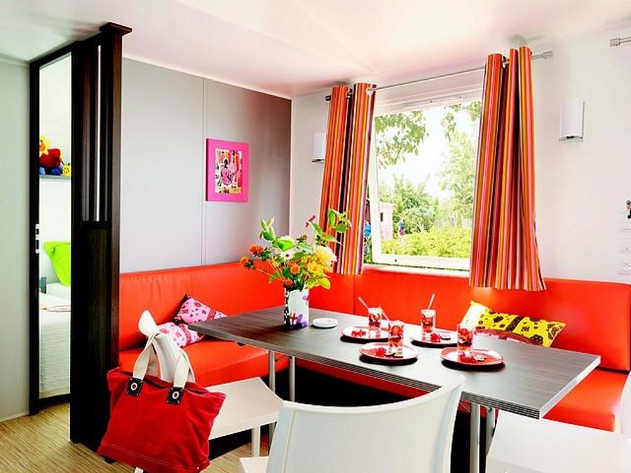 Mobilhome 6 personnes - Mobil-home Le Platane (3 chambres) BORD RIVIERE - Grande terrasse - TV 2