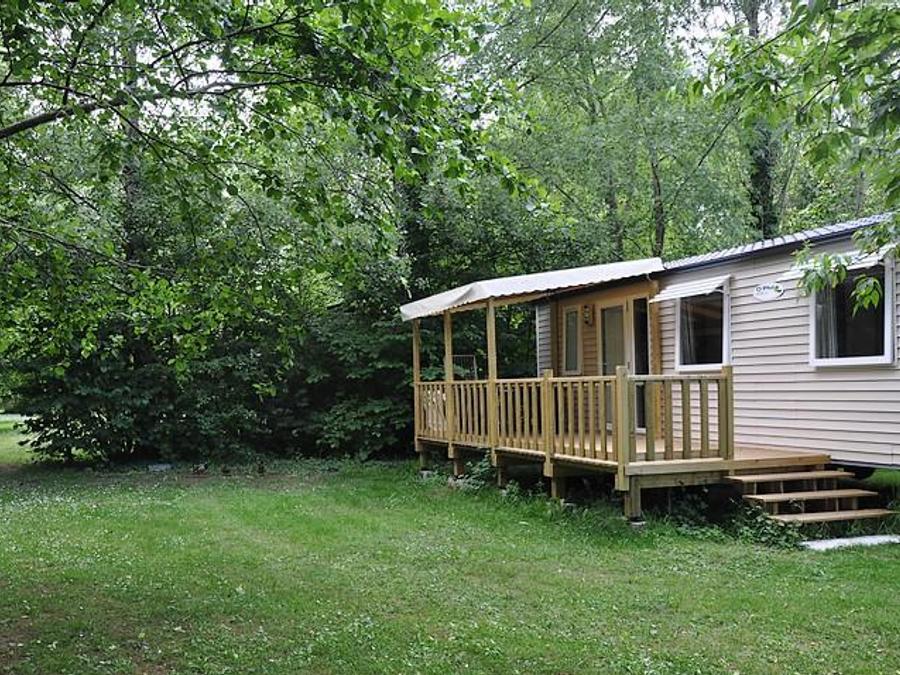 Mobilhome 6 personnes - Mobil-home Le Platane (3 chambres) BORD RIVIERE - Grande terrasse - TV 0