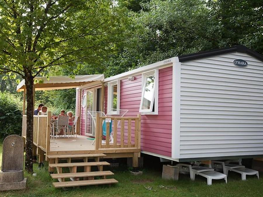 Mobilhome 6 personnes - Le Platane (3 chambres) + grande terrasse + TV 0