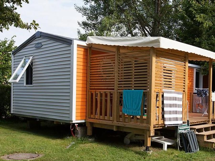 Mobilhome 6 personnes - Le Platane (3 chambres) + grande terrasse + TV 2