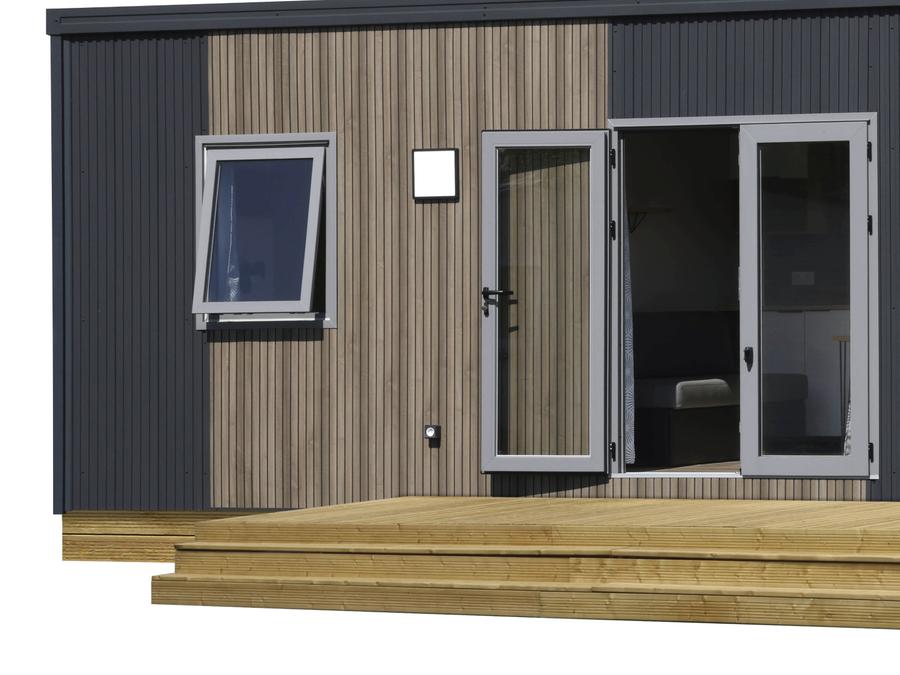 Mobilhome 4 personnes - Ecrin Vert Premium 32m² (2ch-4pers)+2SDB +terrasse semi-couverte 17m² + LV + CLI 0
