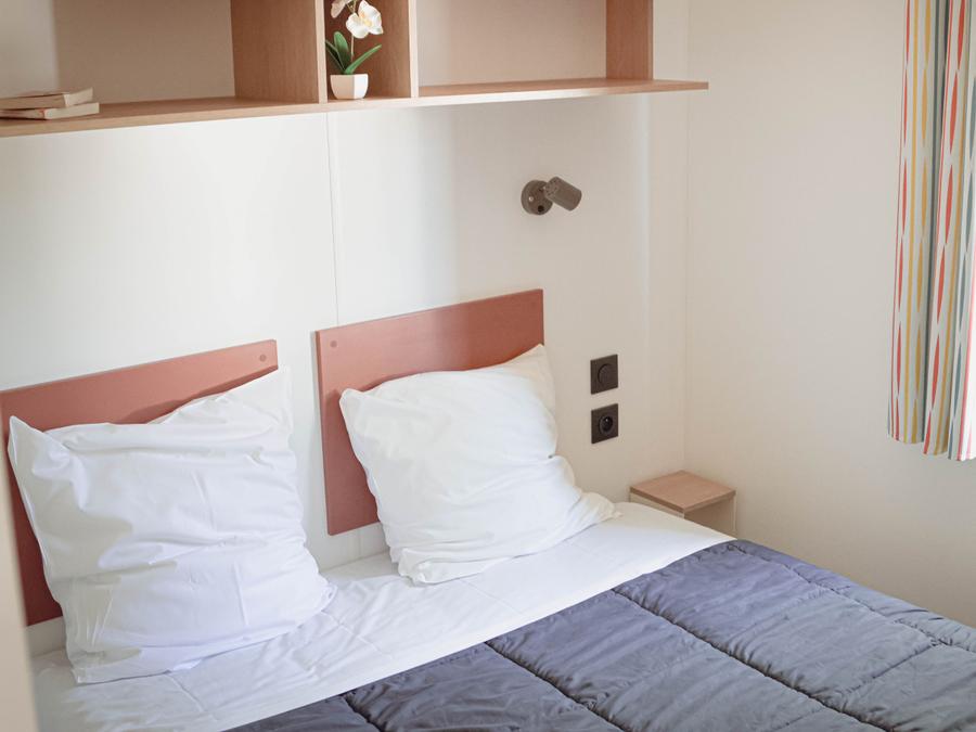 Mobilhome 4 personnes - Cottage Confort 28m² (2 chambres) + terrasse couverte + TV + Draps 3