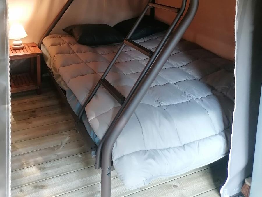 Tente en toile et en bois 5 personnes - TENTE LODGE FAMILALE 5