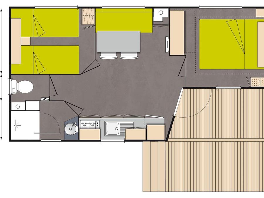Mobilhome 4 personnes - MH2 PECHEUR CONFORT+ 11