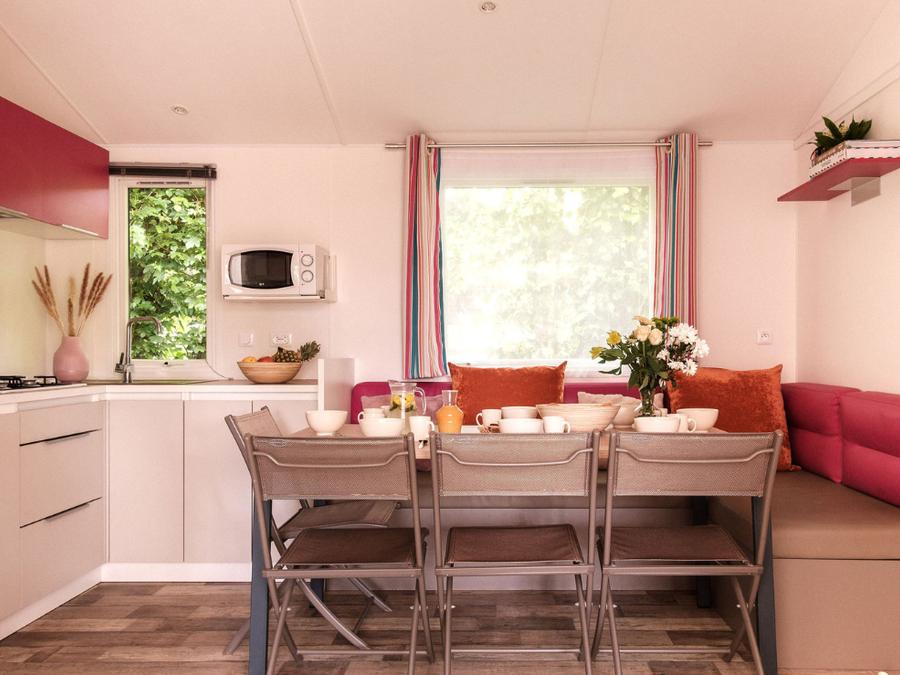 Mobilhome 8 personnes - Cottage Confort 4 chambres 1