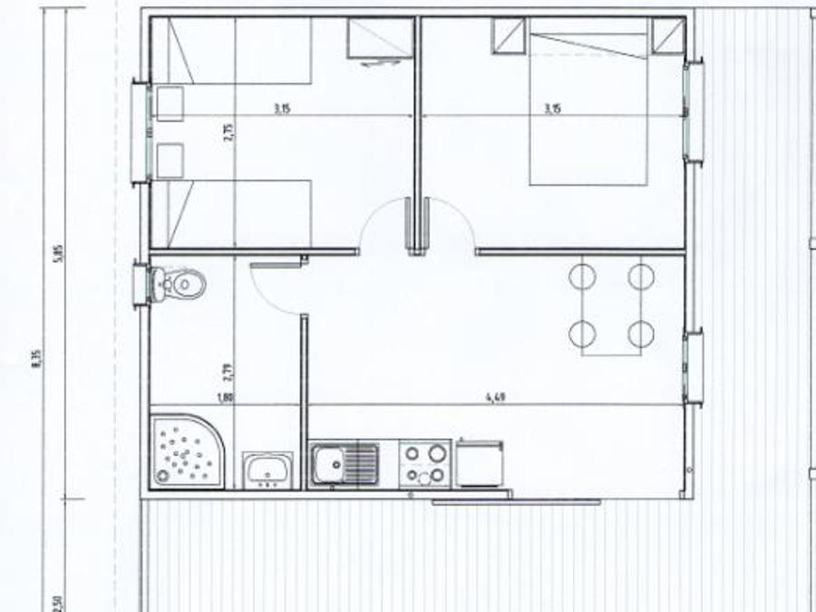 Chalet 5 personnes - PALACE - adapté pour les personnes à mobilité réduite 1