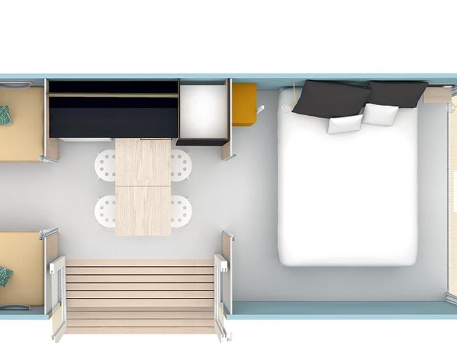 Tente en toile et en bois 2 personnes - Bungalow Coco sweet 5