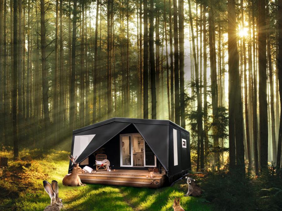 Tente en toile et en bois 4 personnes - Coco sweet salle d'ô 1