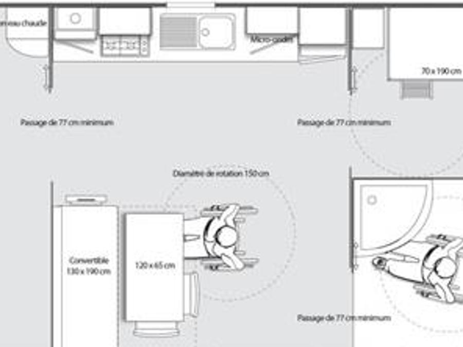 Mobilhome 4 personnes - D - Mobile-home 2 ch. PMR Premium - SAMEDI 4 pers. 8