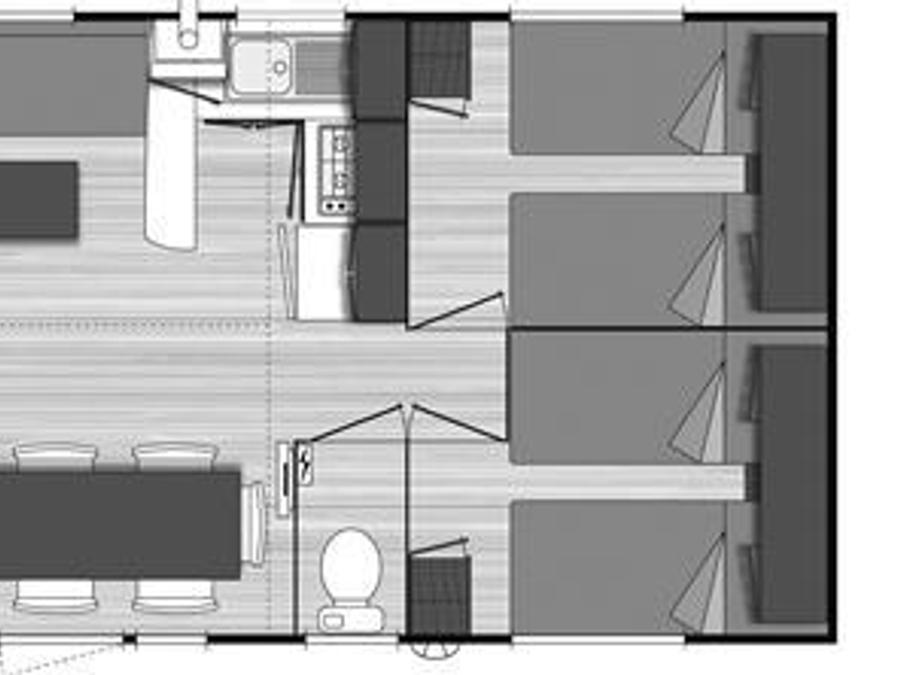 Mobilhome 6 personnes - G -3 ch. Confort - SAMEDI 13