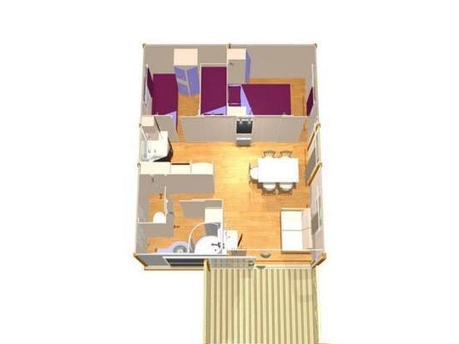 Chalet 5 personnes - J Zen - 2 chambres - TV 7