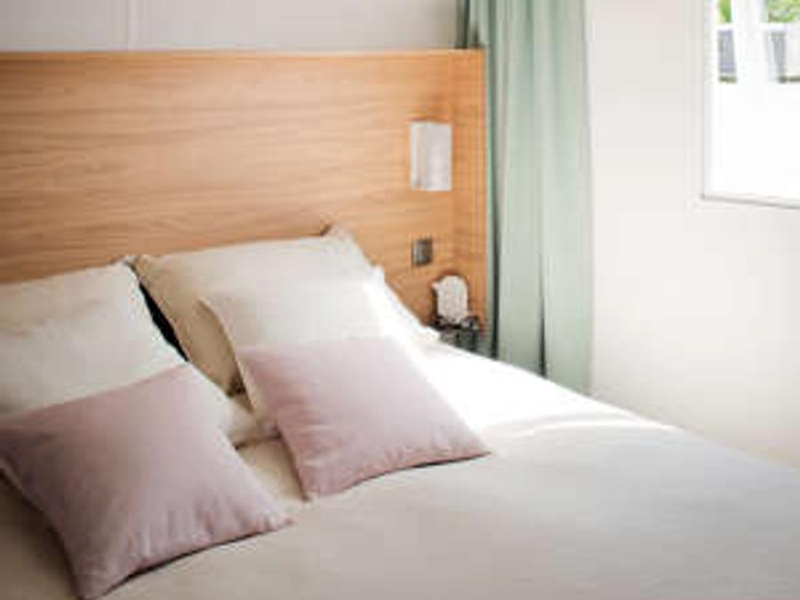 Mobilhome 6 personnes - Mobil-home 28m² (2 chambres) + grande terrasse semi-couverte de 15m2 9