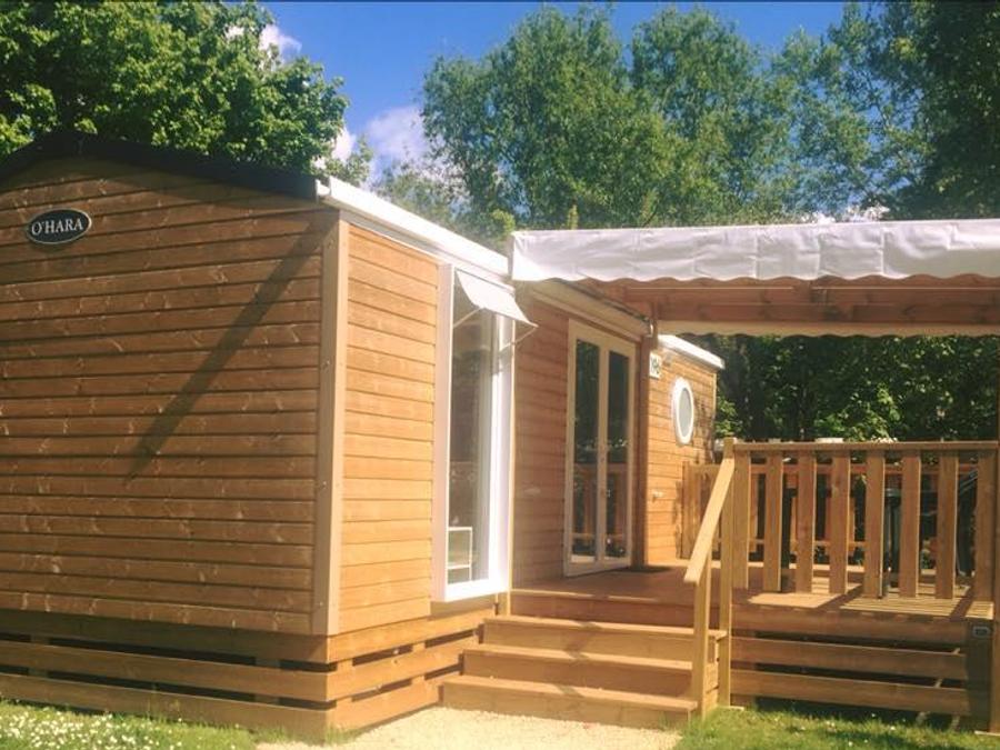 Mobilhome 6 personnes - Mobil-home 28m² (2 chambres) + grande terrasse semi-couverte de 15m2 0