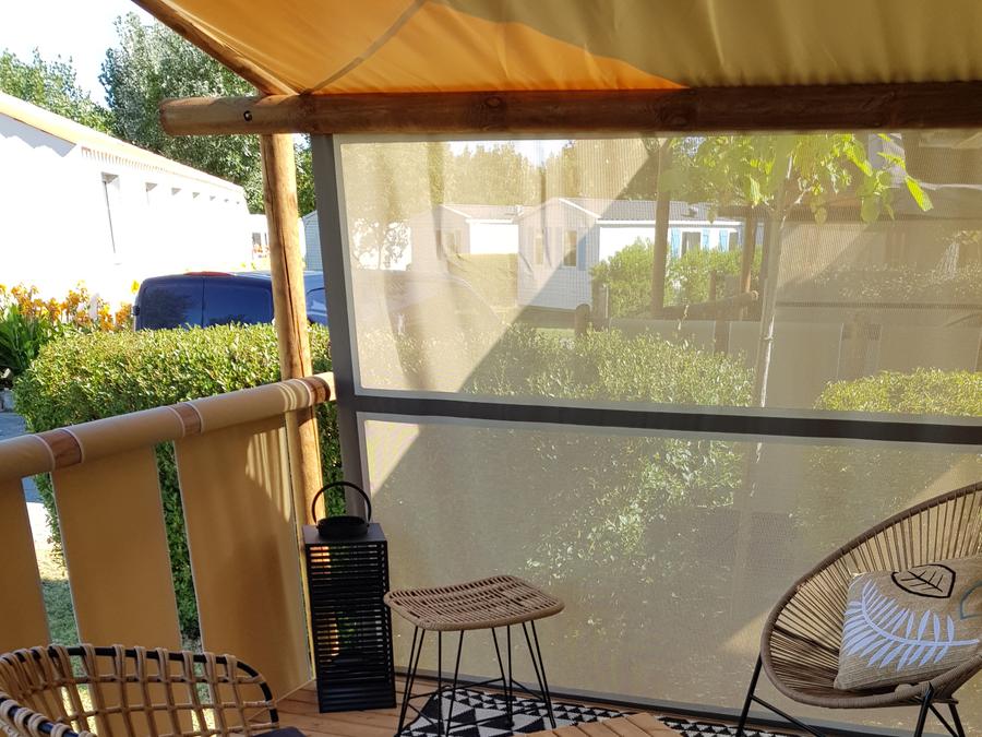 Tente en toile et en bois 4 personnes - TENTE LODGE 2 chambres 26m² 3