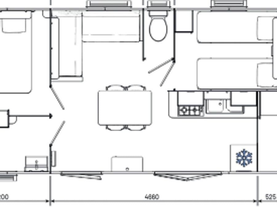 Mobilhome 4 personnes - Premium 30m² - 2 chambres + spa privatif 5