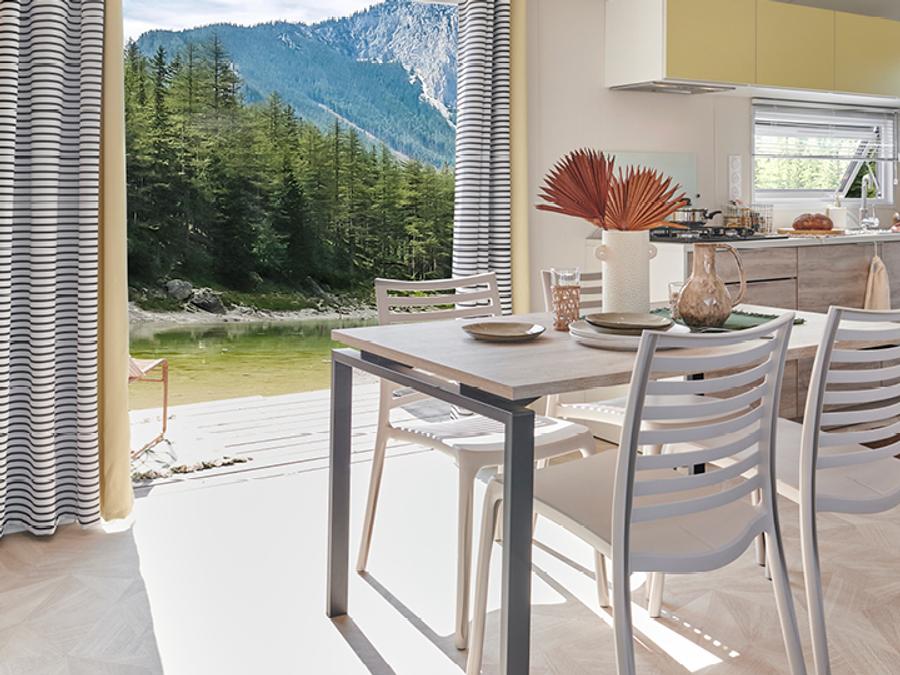 Mobilhome 4 personnes - Premium 33m2 (2ch-4 pers) + terrasse semi-couverte + TV + LV + Draps inclus 0