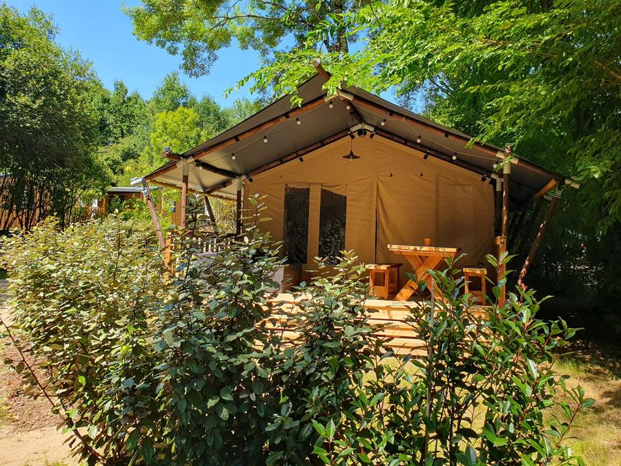 Tente en toile et en bois 4 personnes - Tente Lodge 2ch. 20m2 (2025) 3