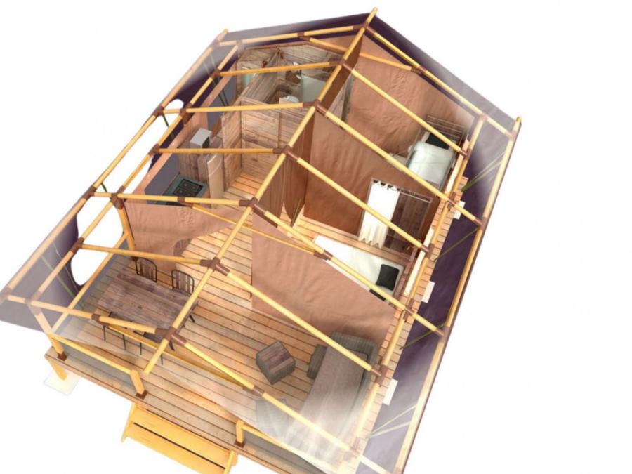 Lodge 4 personnes - Cocoon 2 chambres 23m² 6