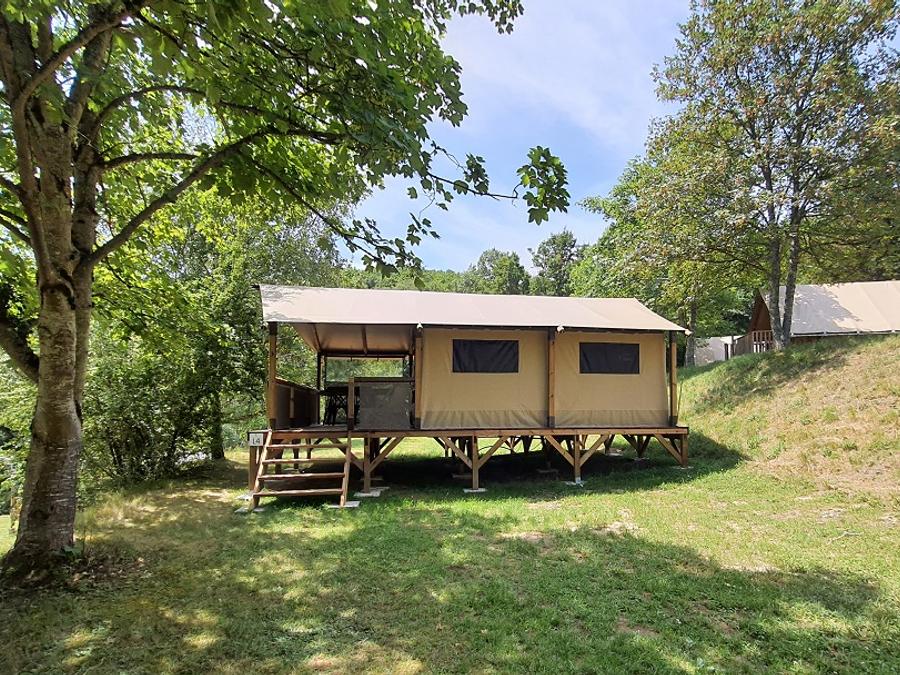 Lodge 5 personnes - Tente Ecolodge Premium 34m² - 2 chambres - terrasse couverte 2